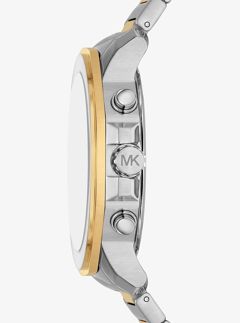 MICHAEL KORS Oversized Prescott Two-Tone Watch outlook