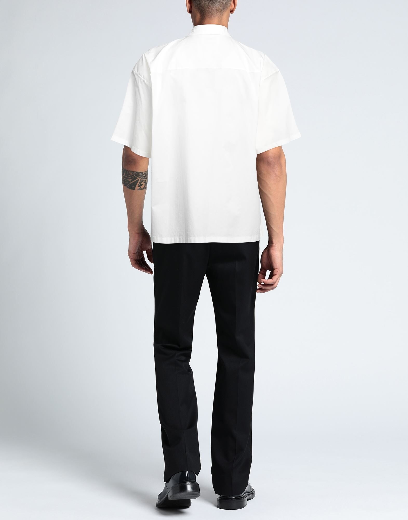 Off white Men's Solid Color Shirt - 3