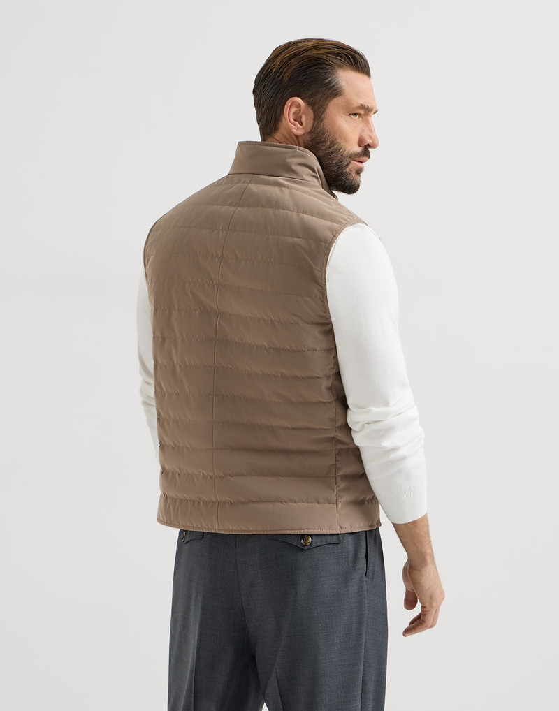 Brunello Cucinelli Bonded nylon down vest outlook