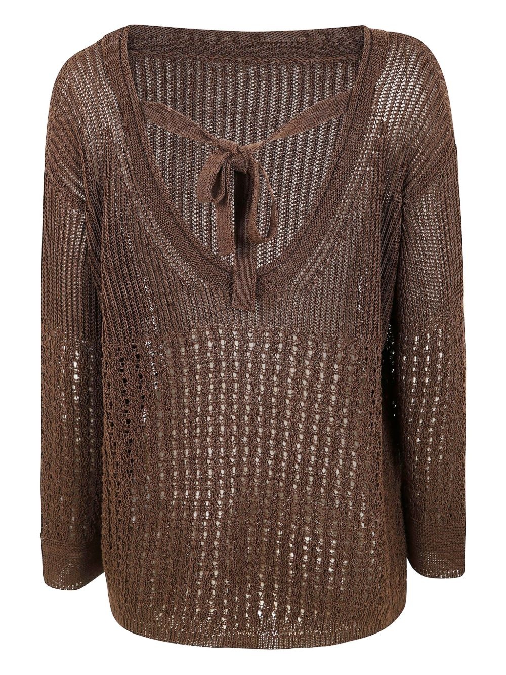 open-knit sweater - 2