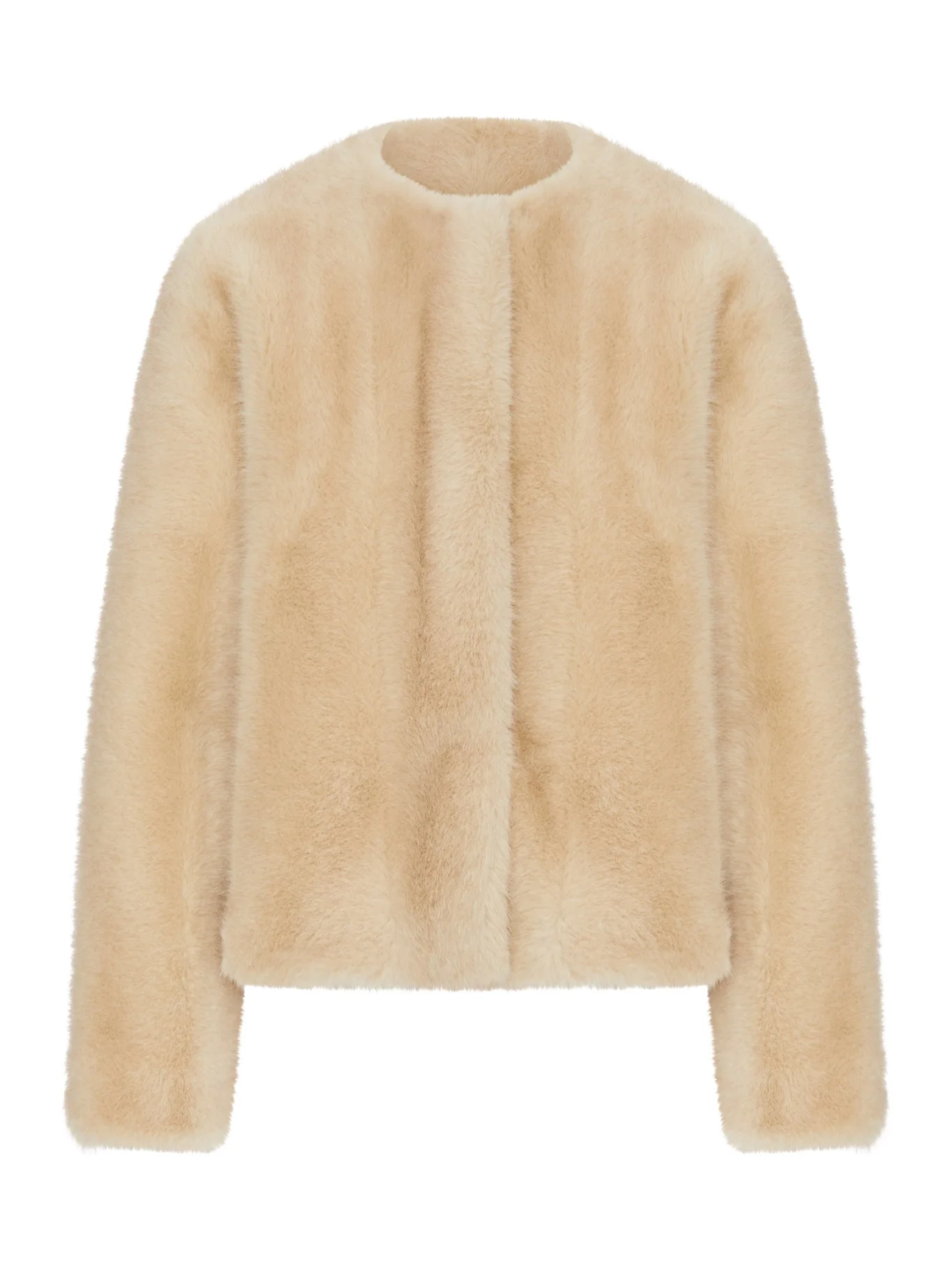 SHORT ECO FUR JACKET - 1