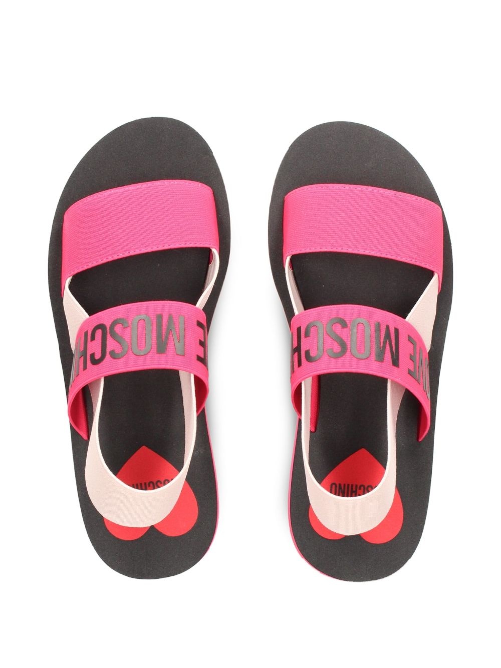 logo-print sandals - 4