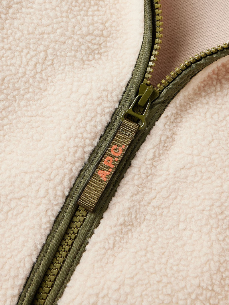 Marty Fleece and Shell Gilet Off-white 4
