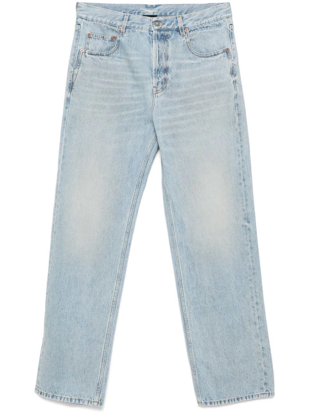 SAINT LAURENT - Men Mid Straight Baggy Jeans - 5