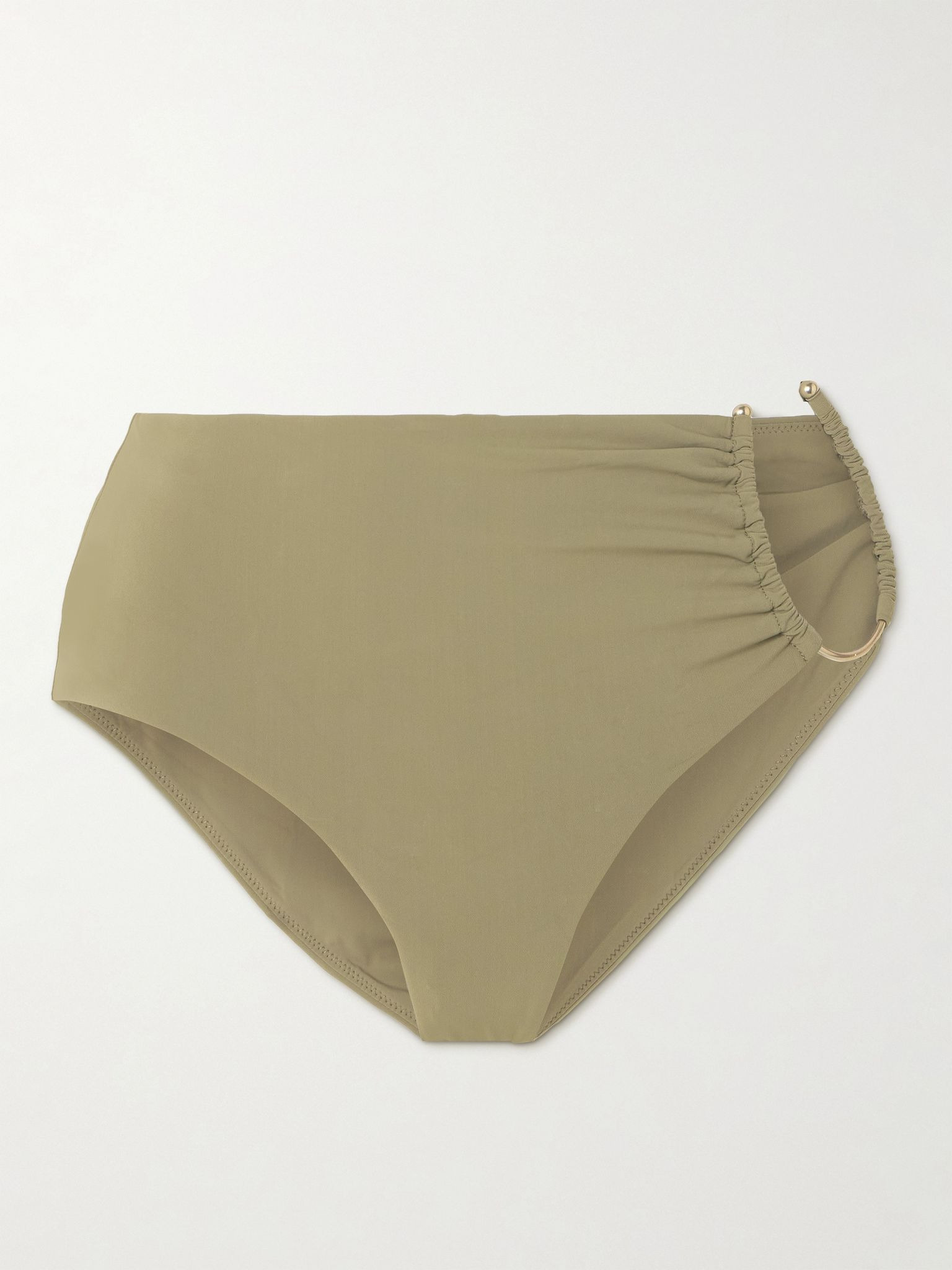Cutout embellished bikini briefs Beige - 1