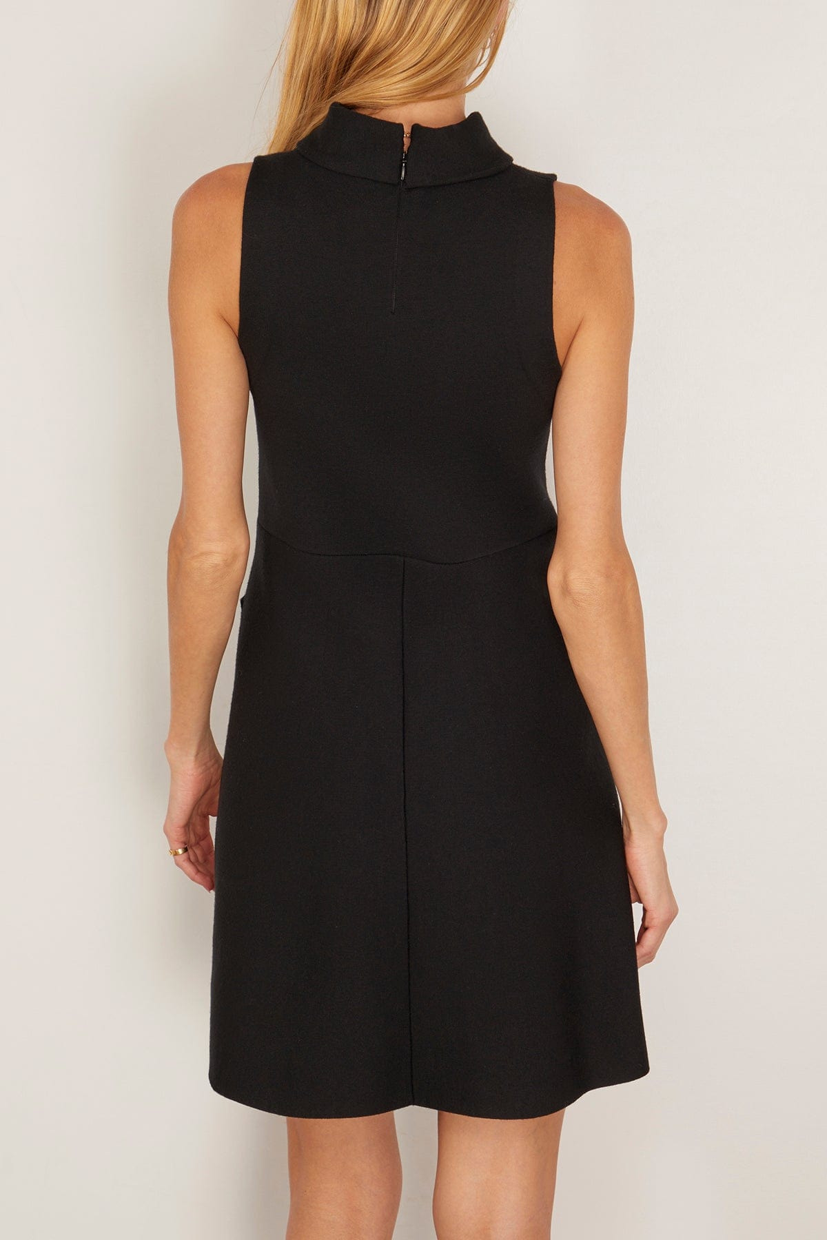 Sharp Ambition Dress in Pure Black - 4