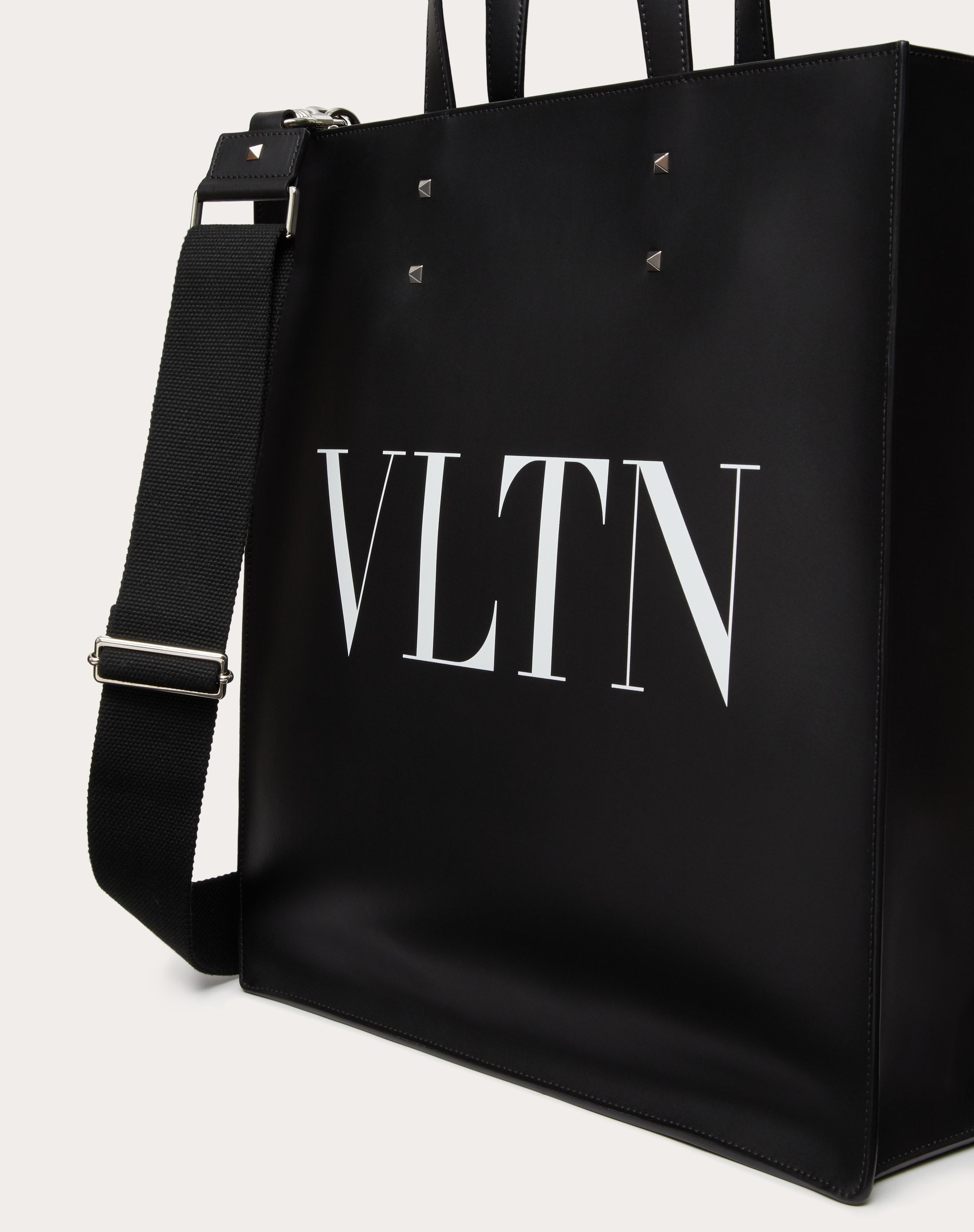 VLTN LEATHER TOTE BAG - 5