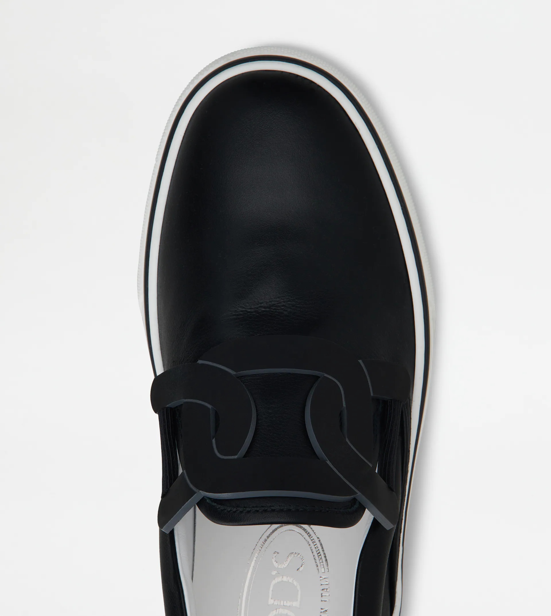 TOD'S SLIP ON SHOES IN LEATHER - BROWN - 4
