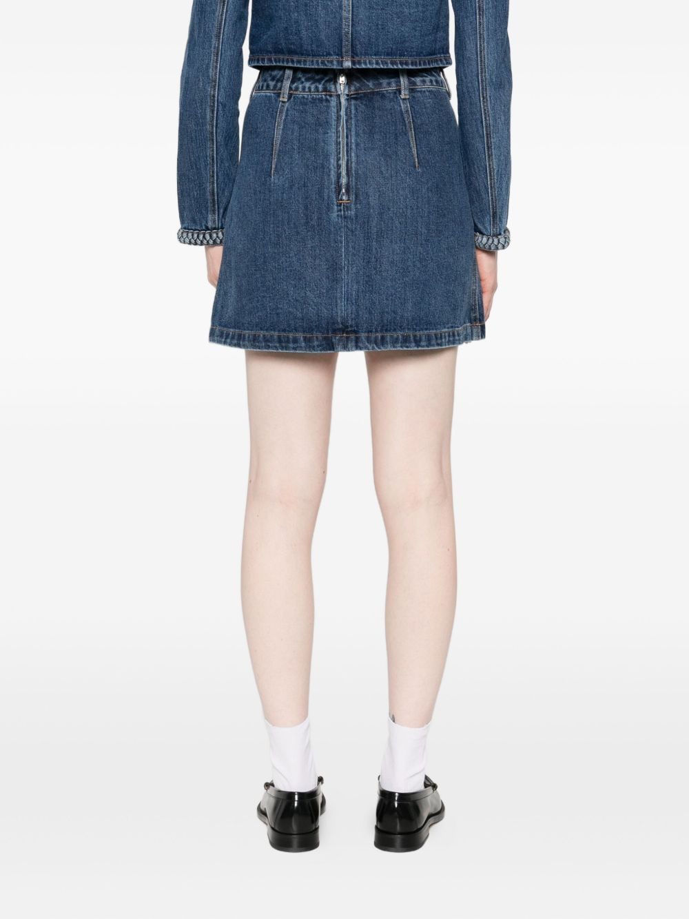denim mini skirt - 4