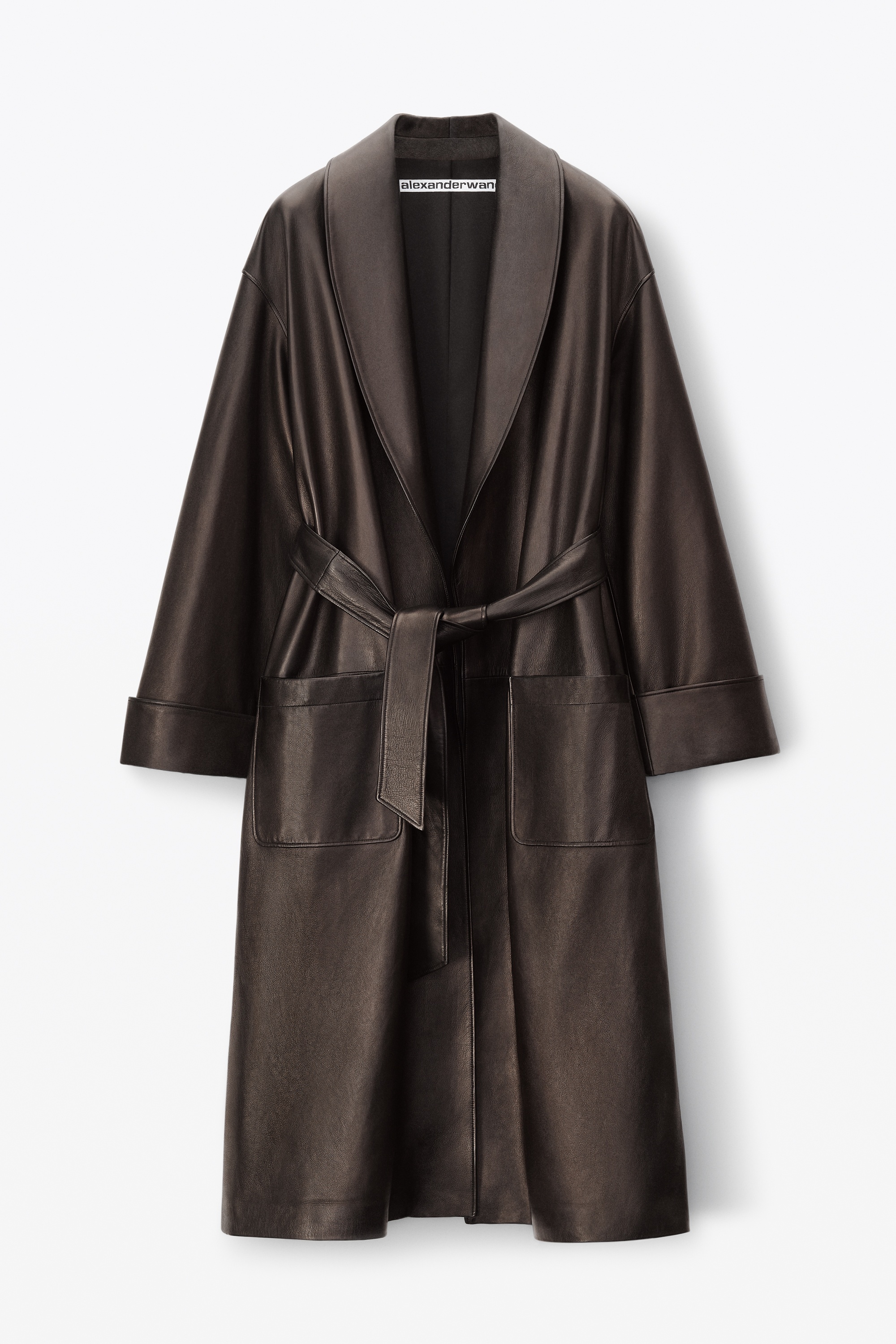 BATH ROBE IN BUTTERY LEATHER - 1