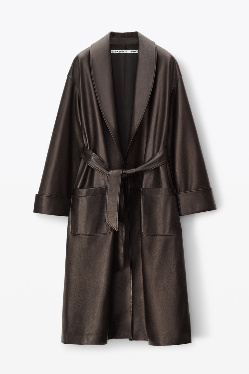 BATH ROBE IN BUTTERY LEATHER 1