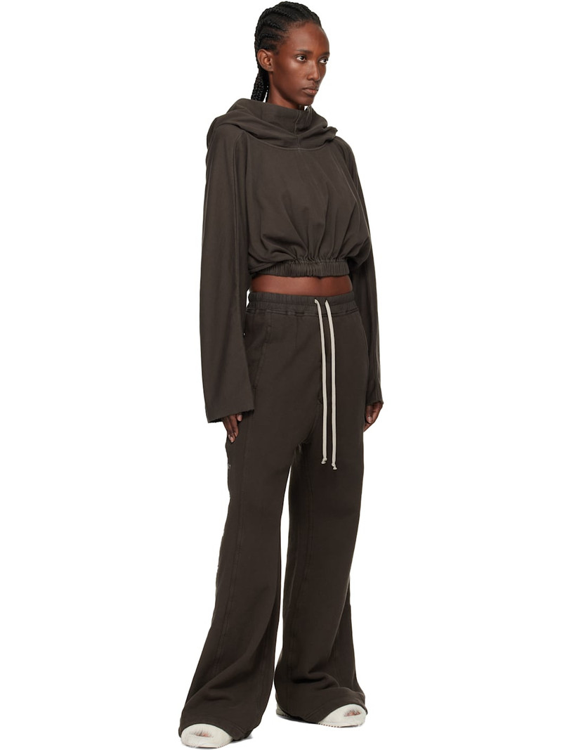 Rick Owens DRKSHDW Gray Concordians Cropped Hoodie outlook