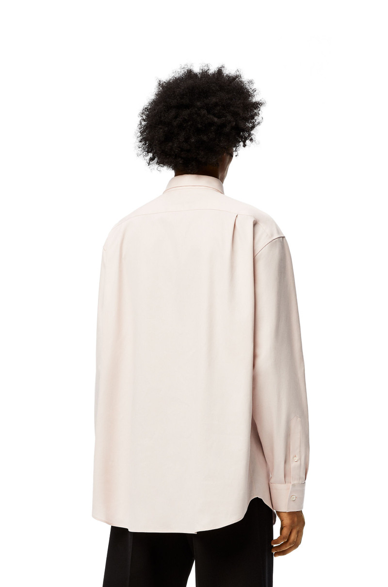 Anagram embroidered oversize shirt in cotton 4