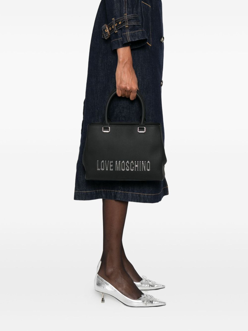 Moschino logo-lettering shoulder bag outlook