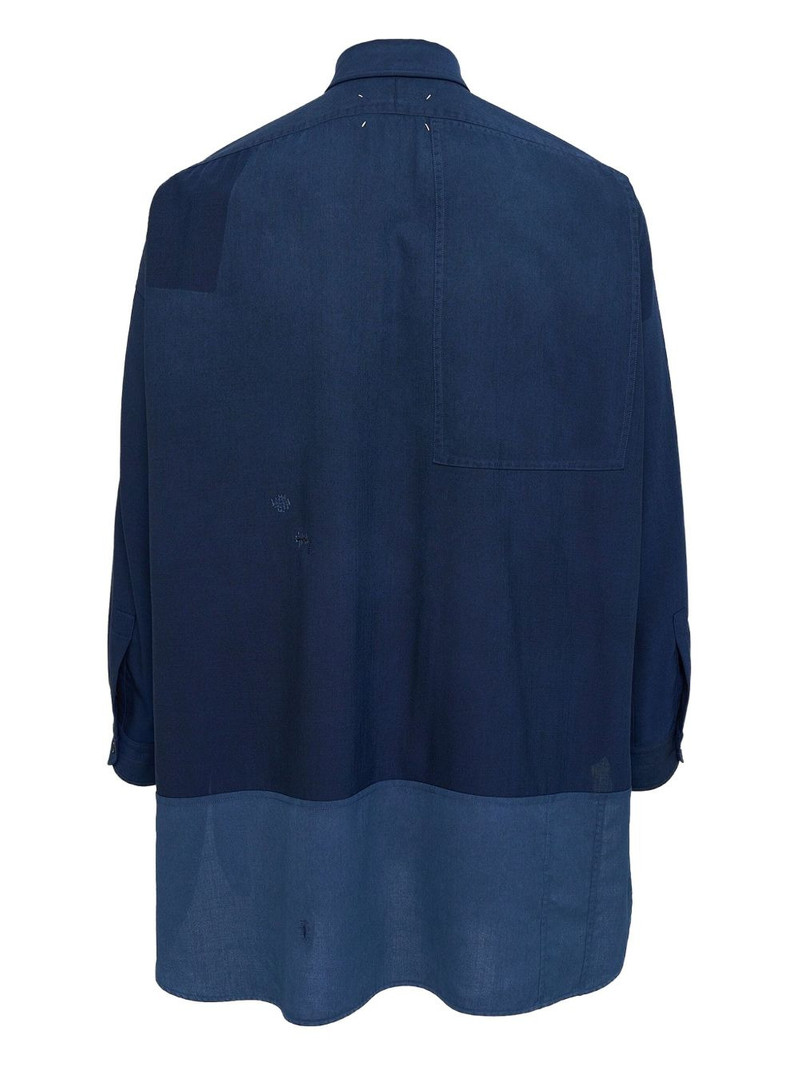 Maison Margiela long-sleeved panelled shirt outlook