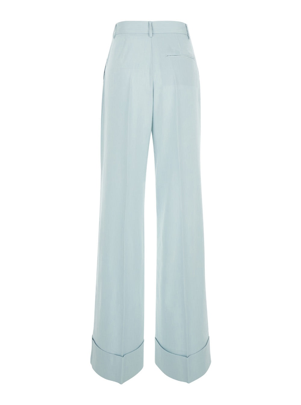 THE ANDAMANE - The Andamane Women Light Blue Straight Pants With Pinces  In Line Blend Woman - 2