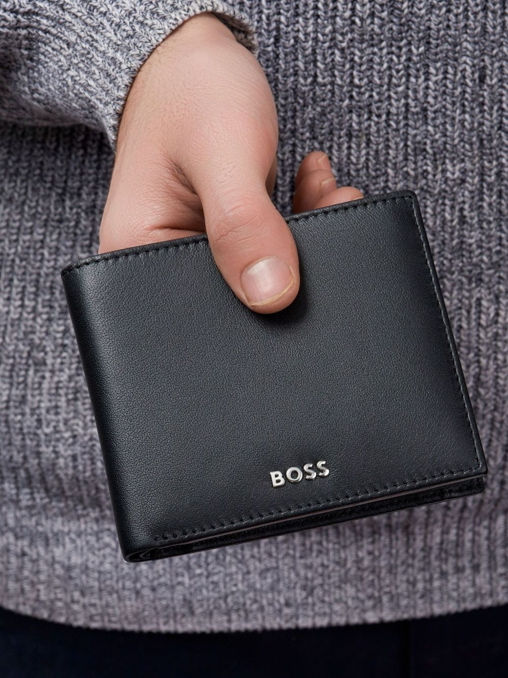 logo-print leather wallet - 5