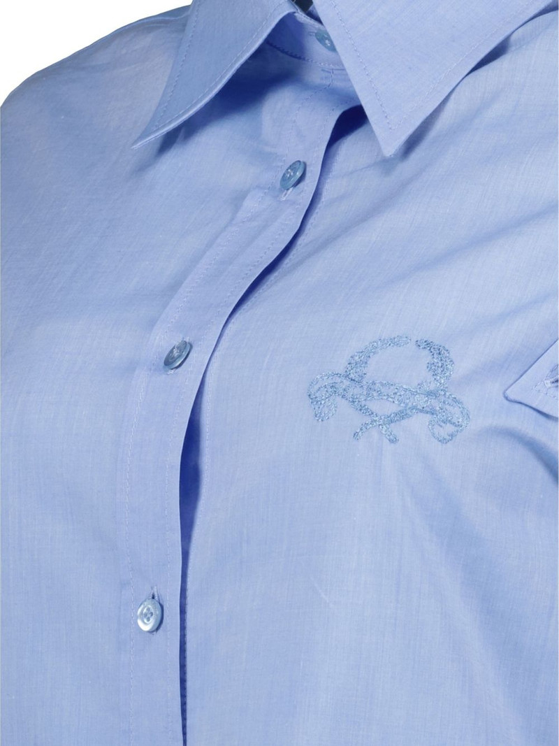embroidered-logo shirt 3