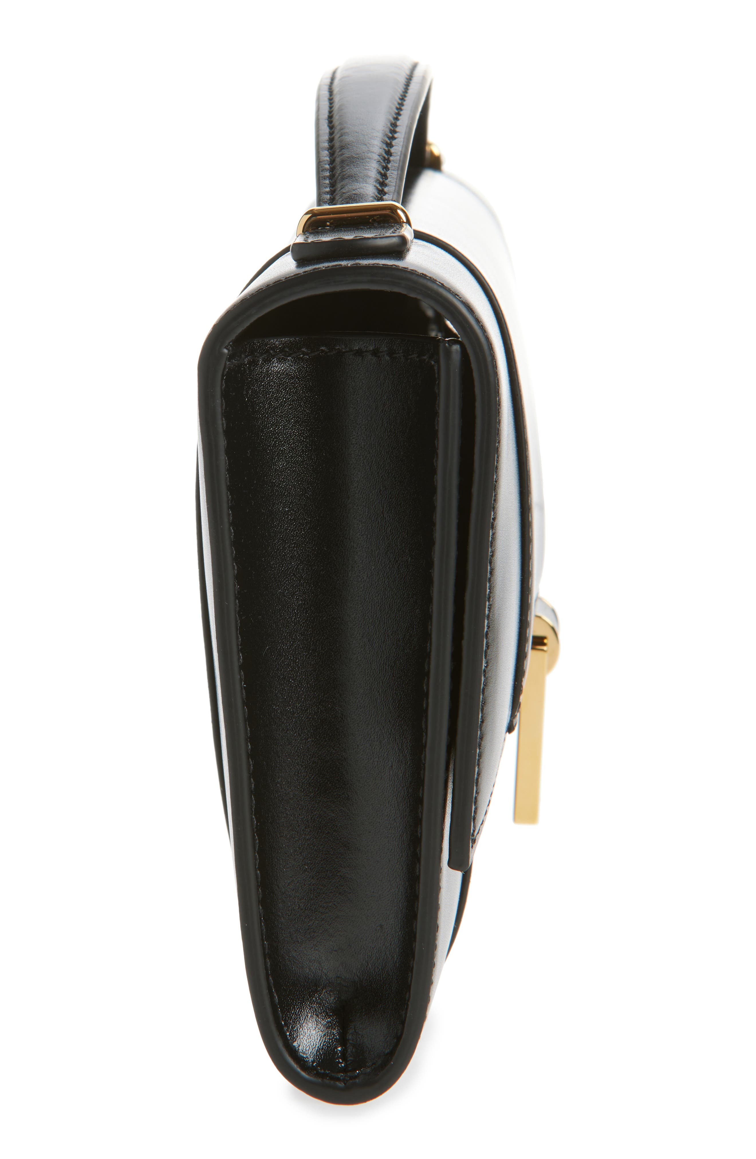 Balenciaga Hourglass Leather Top Handle Clutch in 1000 Black at Nordstrom - 5