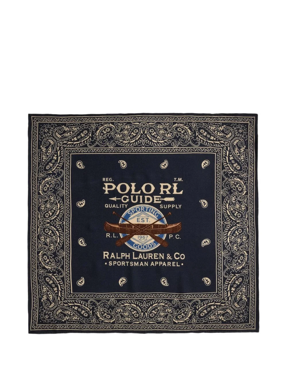 paisley-print bandana scarf - 1