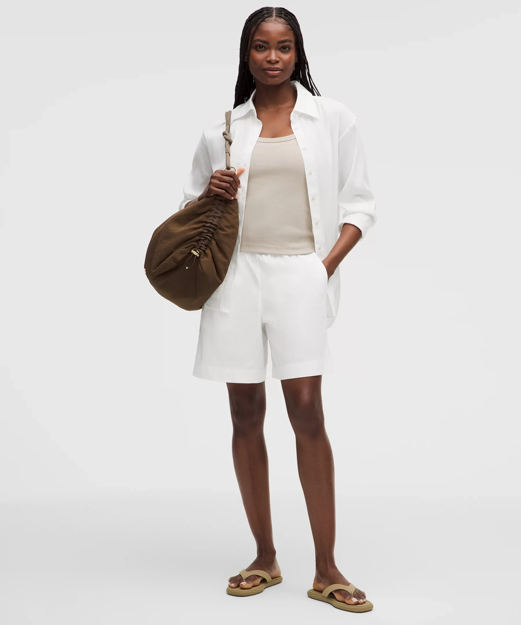 LuluLinen High-Rise Relaxed-Fit Short 7" - 1