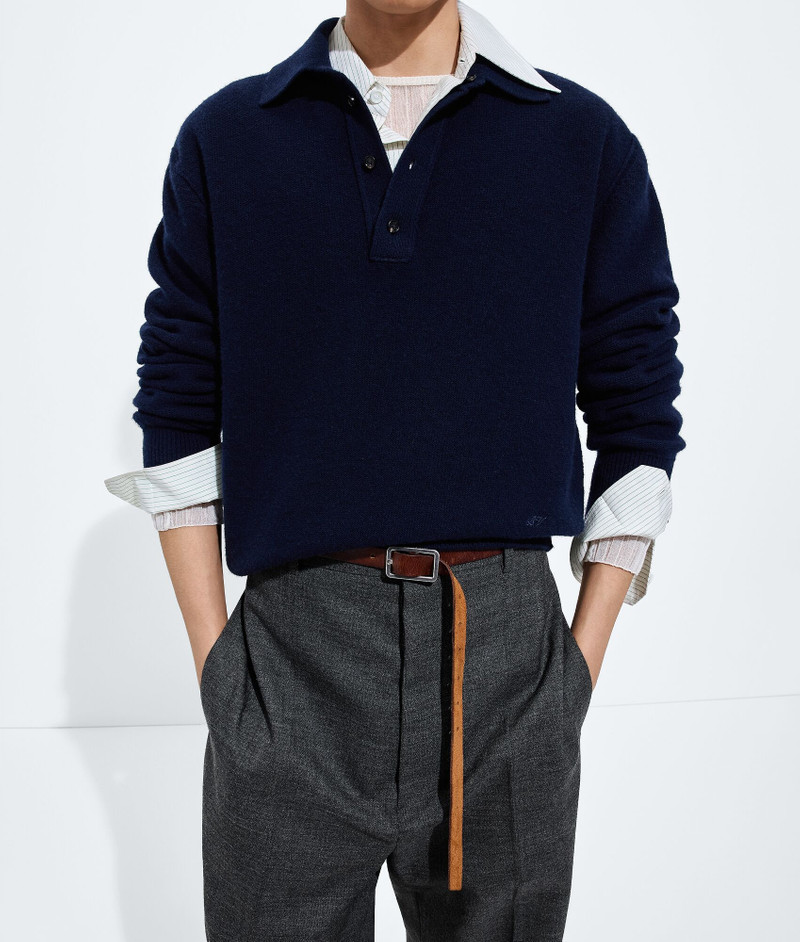 Wool Polo Sweater 4