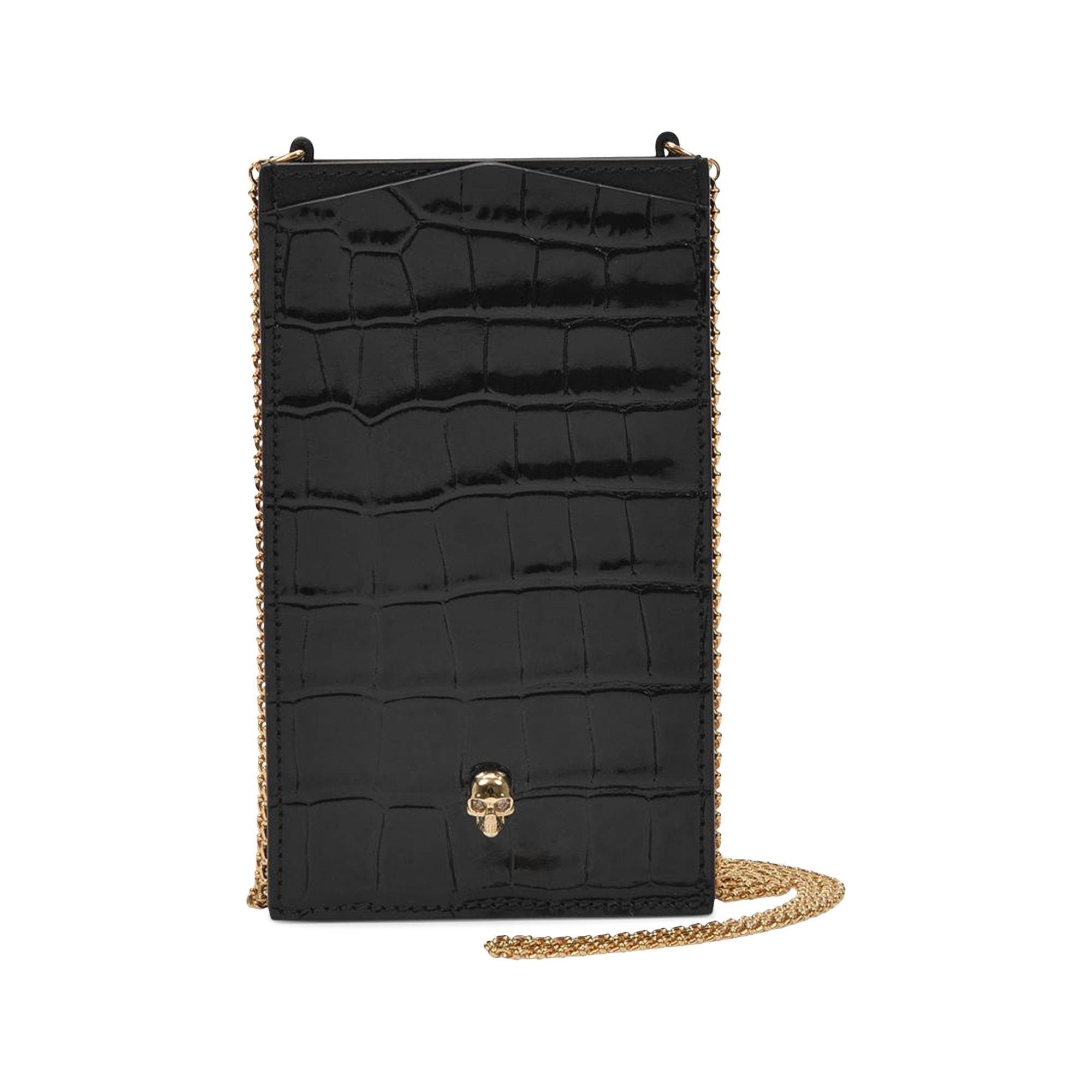 Alexander McQueen Phone Case On Chain 'Black' - 1