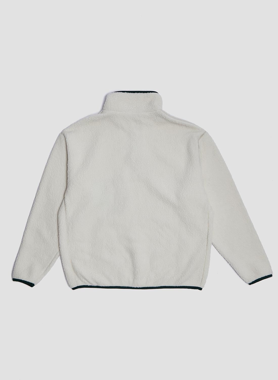Wild Bricks Fleece Pullover in Ivory/Green - 4