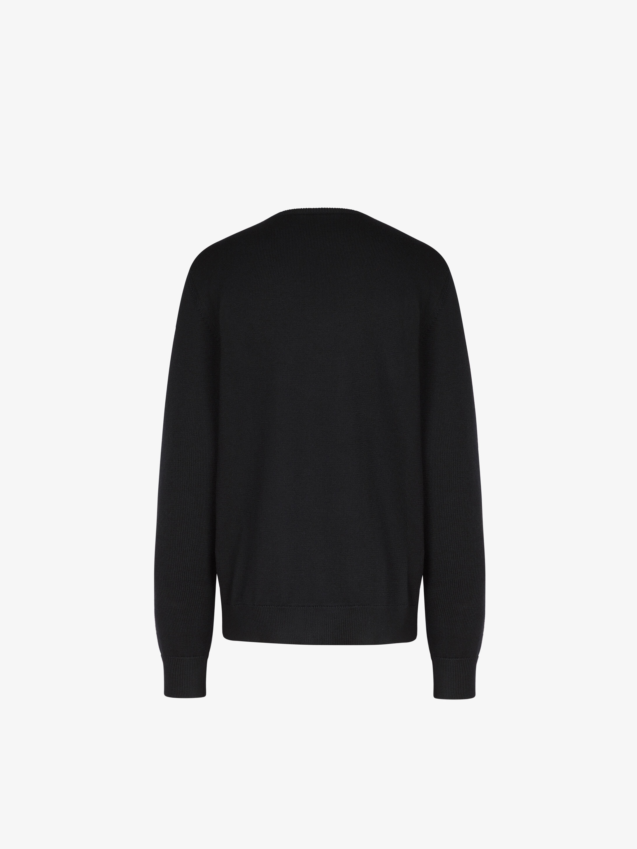 GIVENCHY sweater in wool with latex band - 4