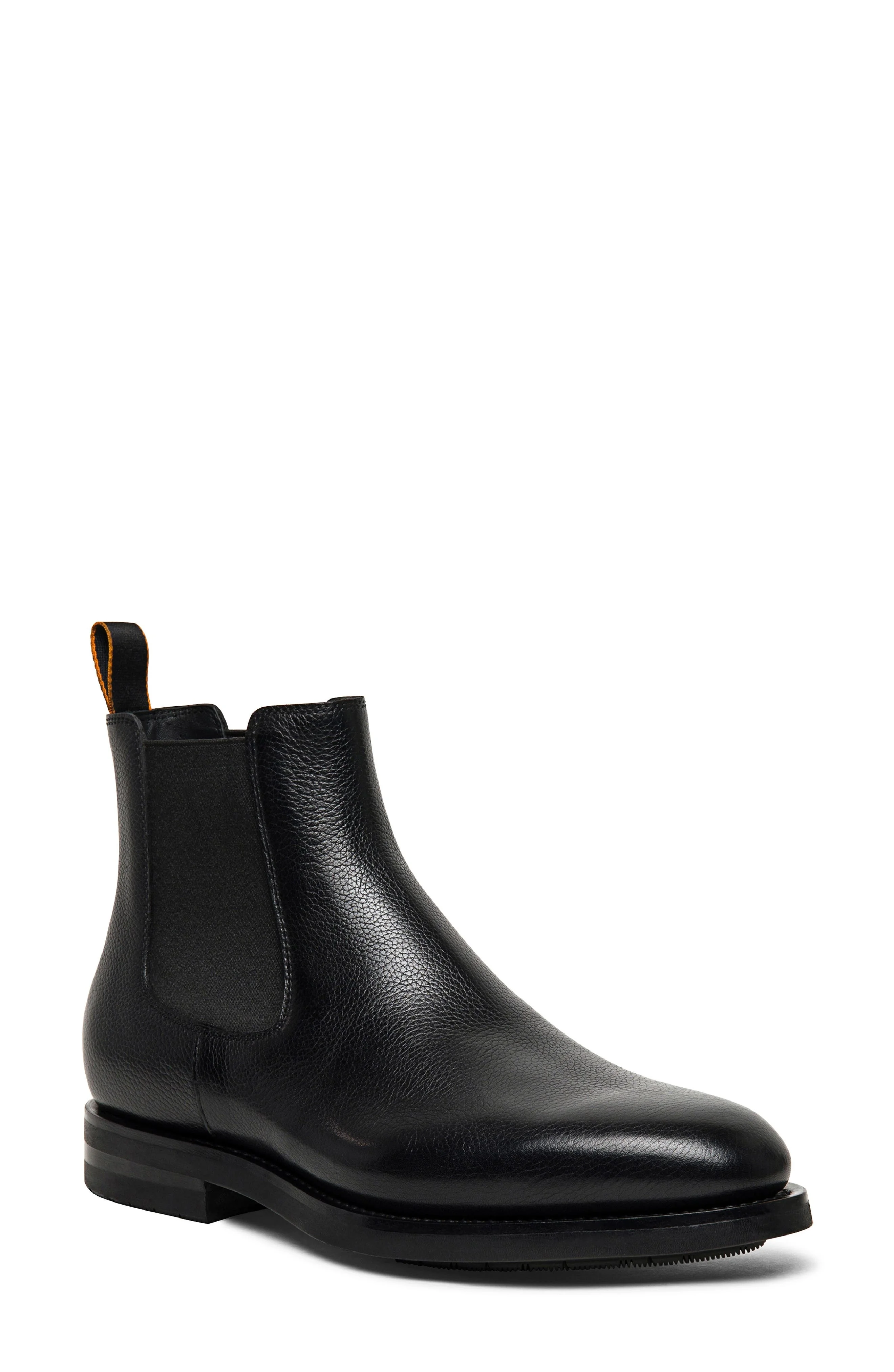 Santoni Enver Chelsea Boot in Black at Nordstrom - 1