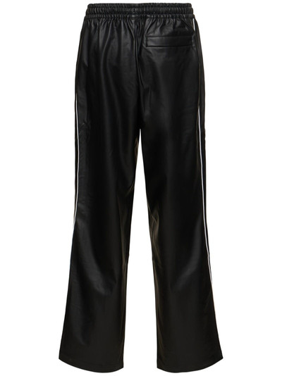 PUMA T7 Faux leather track pants outlook