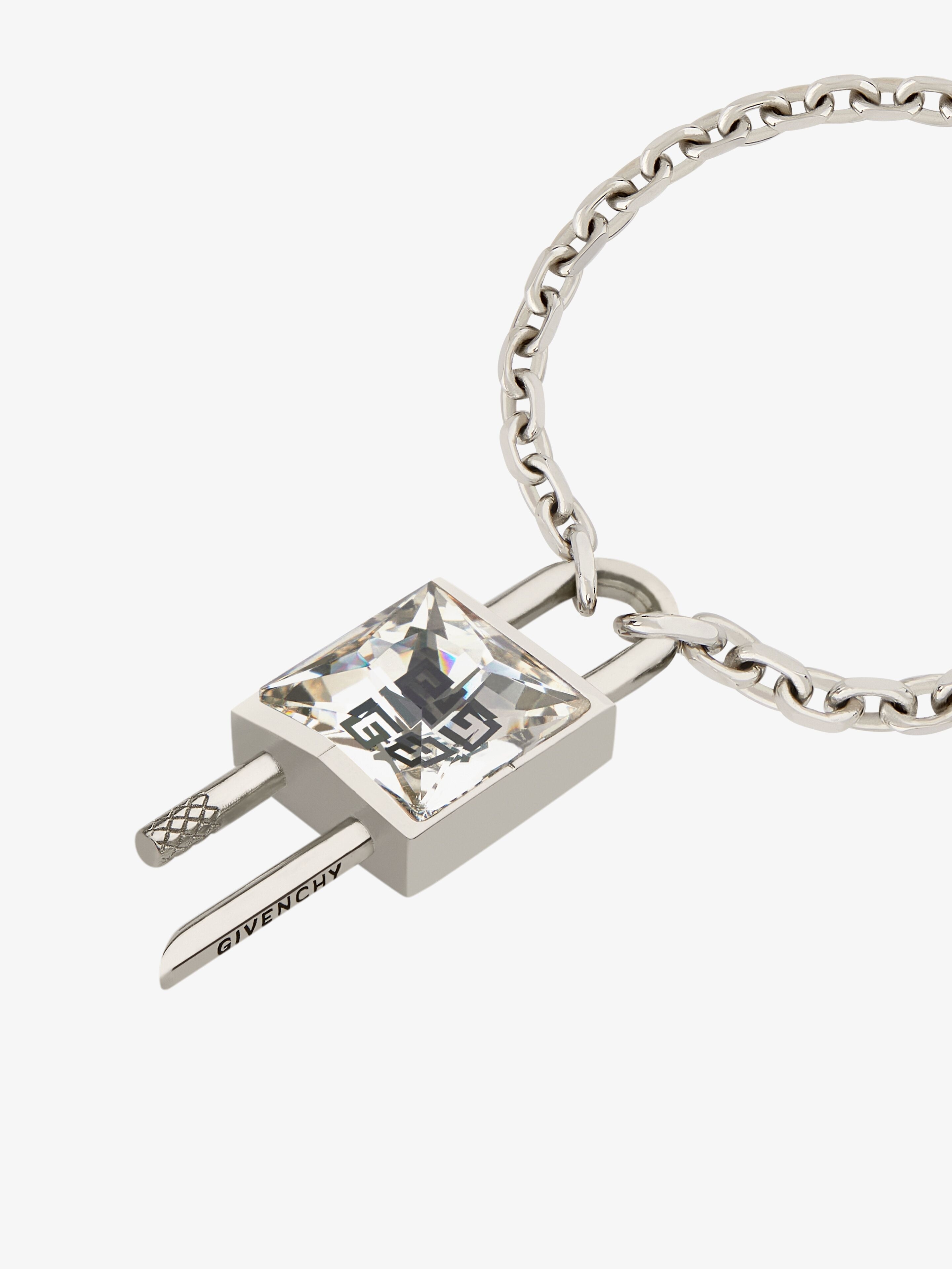 MINI LOCK BRACELET IN METAL WITH CRYSTAL - 3