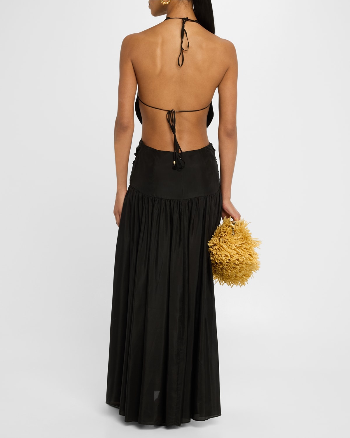 【Zimmermann】RHIANNON PLUNGE MAXI DRESS プランジ マキシ Zimmermann Rhiannon Plunge Halter Maxi Dress | Neiman Marcus