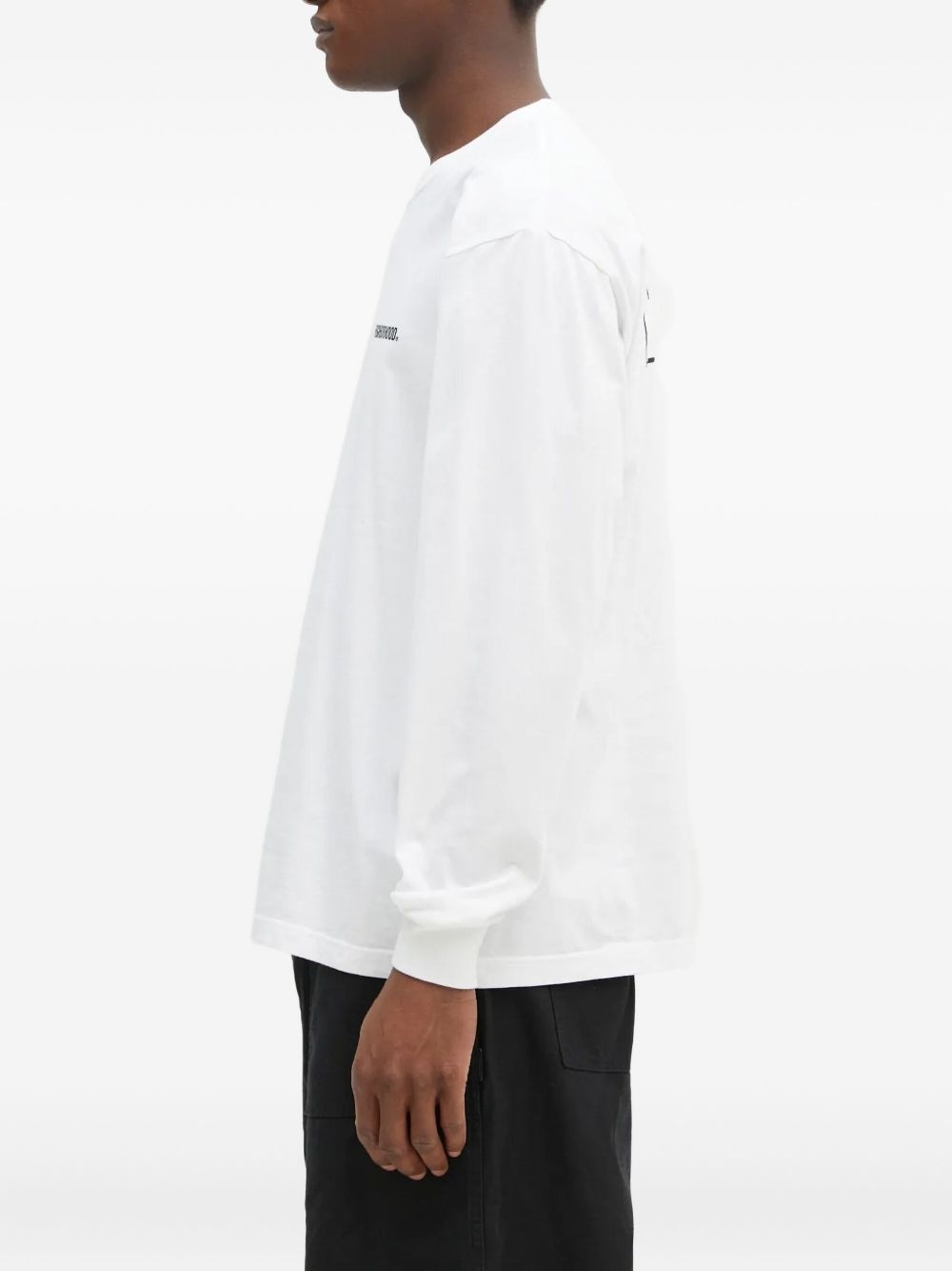 logo-print long-sleeve T-shirt - 3