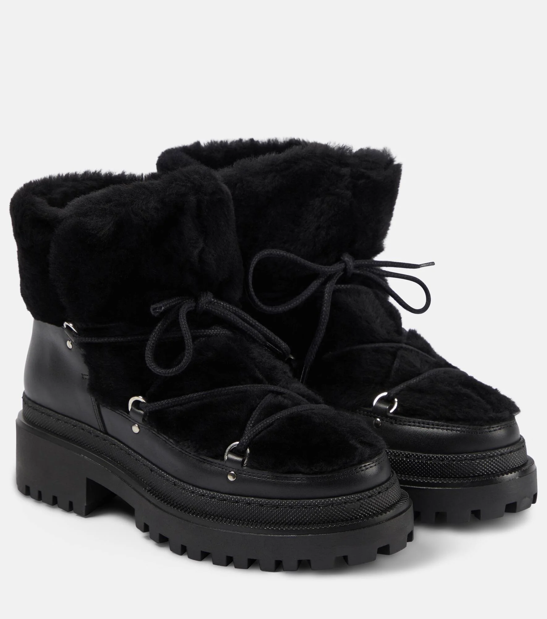 Shearling 발목 부츠 - 1