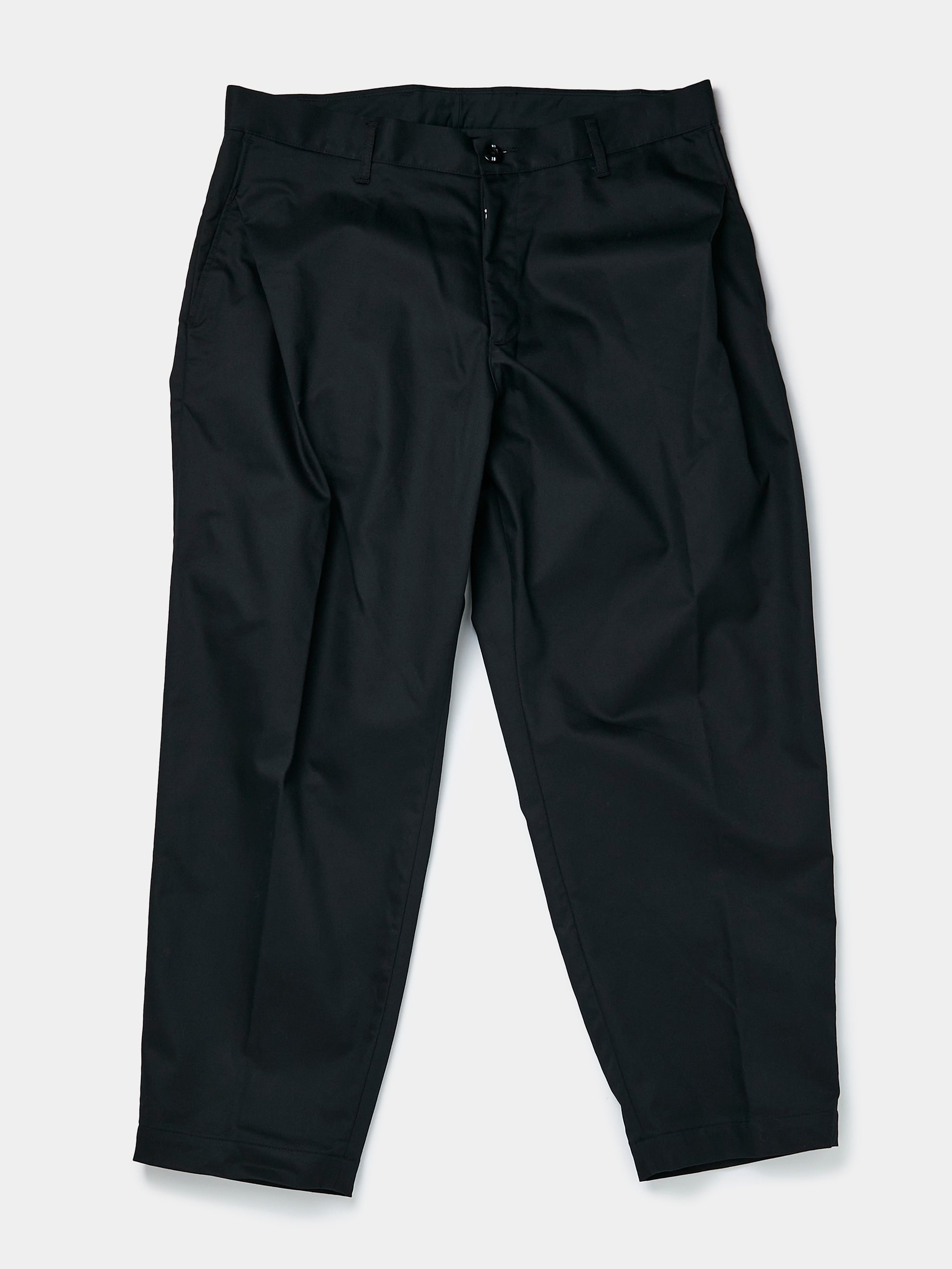 NEIGHBORHOOD SLANTED TUCK PANTS (BLACK) | unionlosangeles | REVERSIBLE