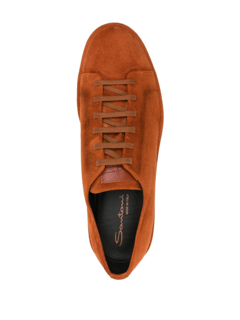 tonal-design suede lace-up sneakers 4