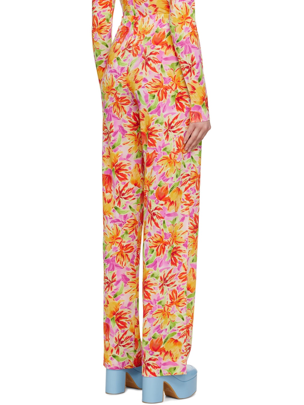 Yellow Floral Trousers - 3