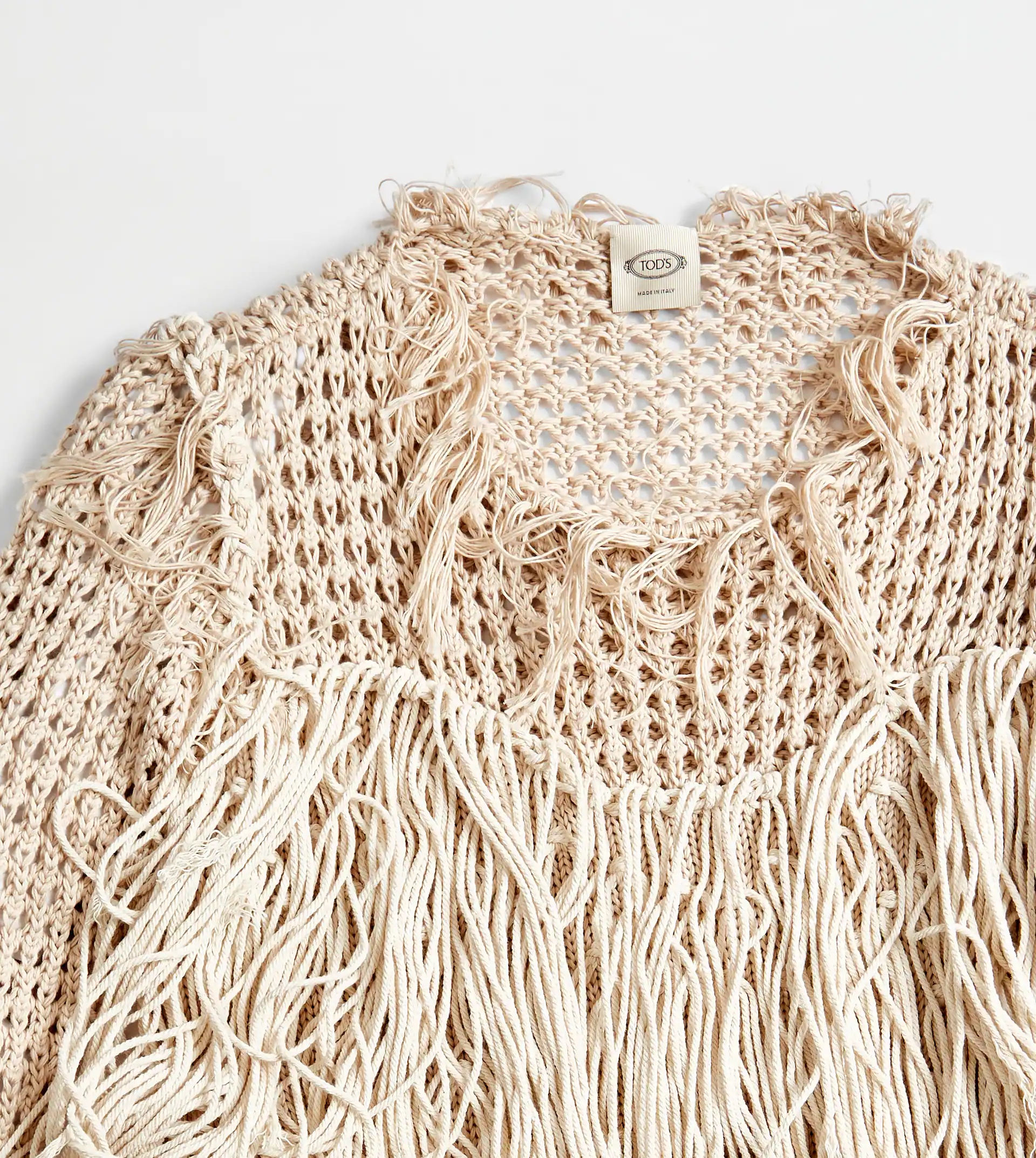 FRINGED DRESS - BEIGE - 6