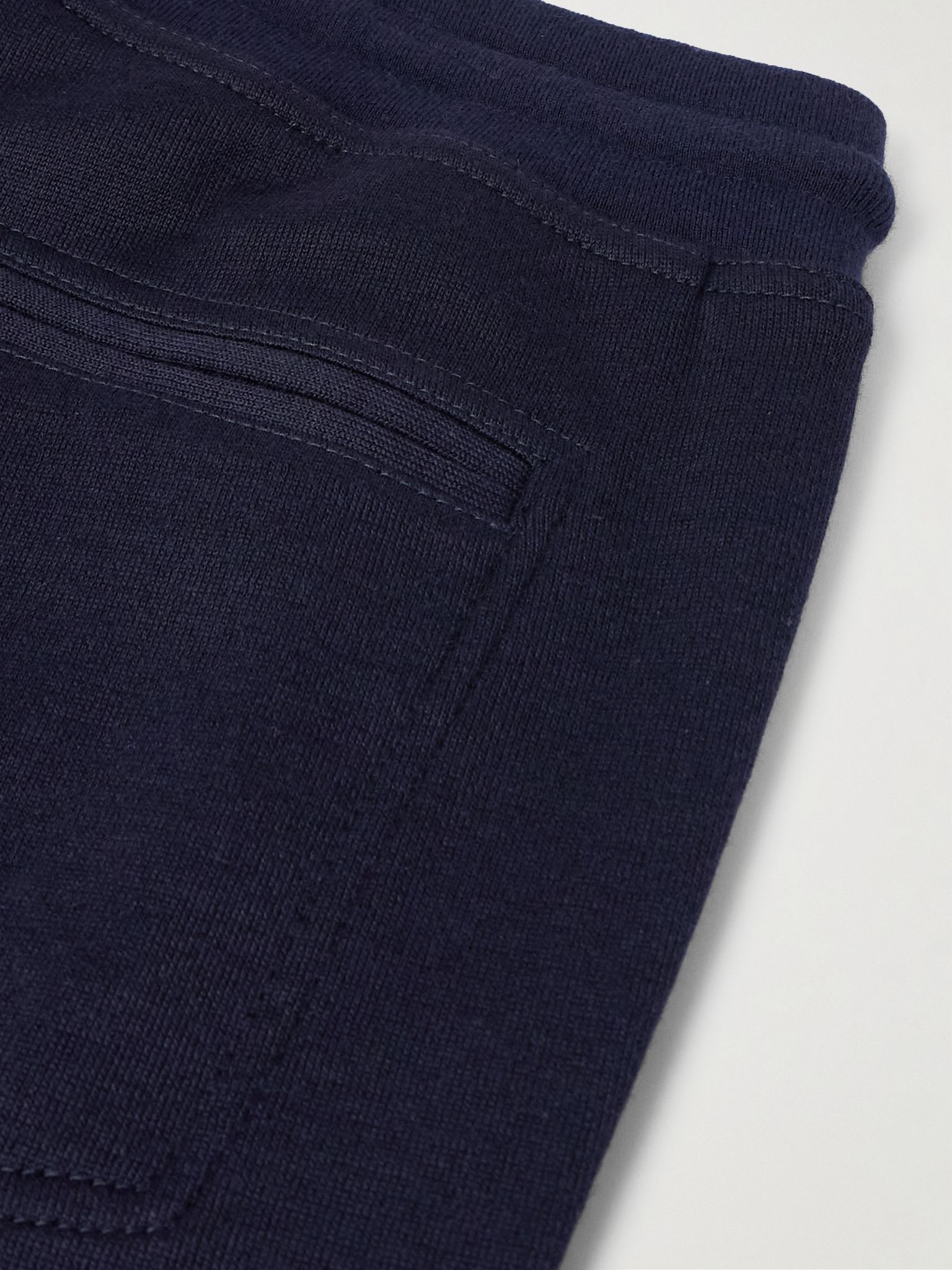 Tapered Cashmere-Blend Jersey Sweatpants Navy - 5