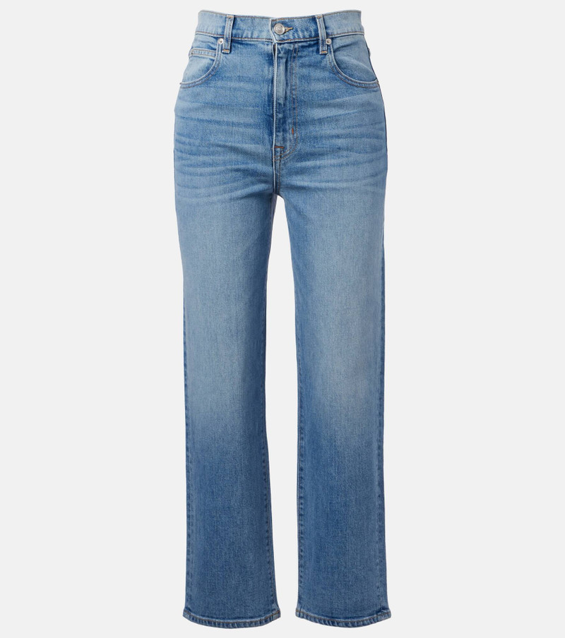 London cropped high-rise straight jeans 1