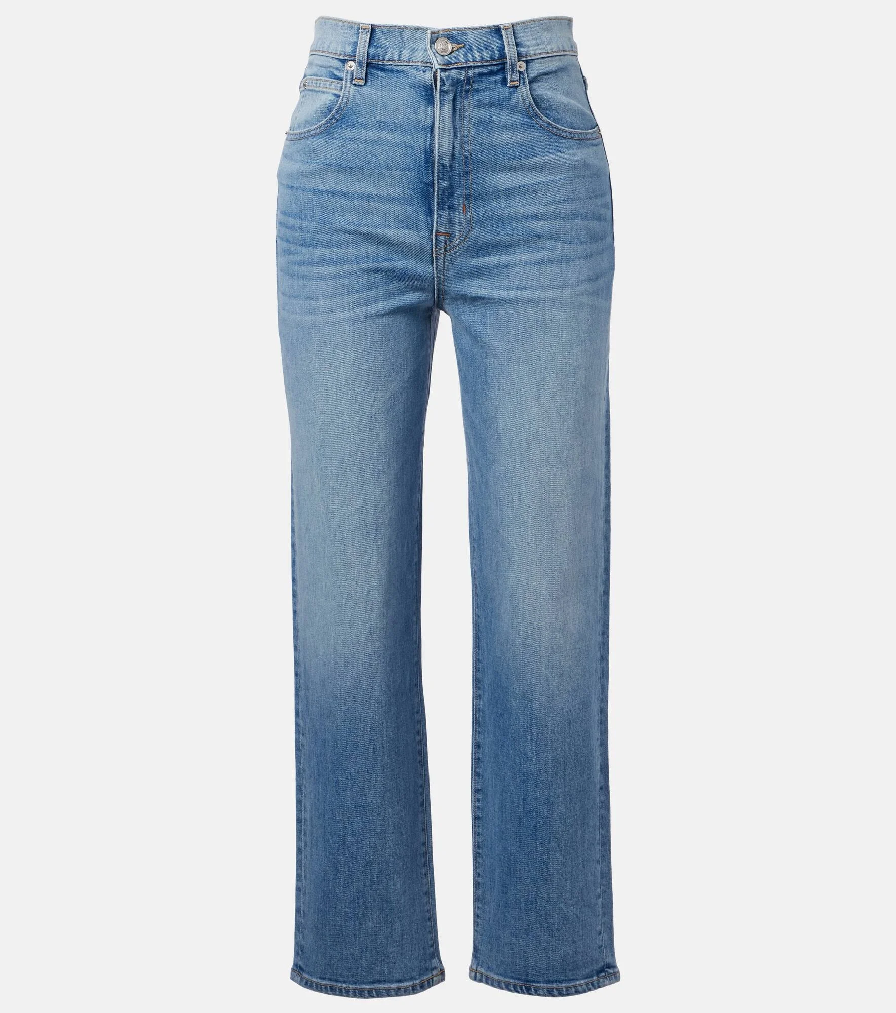 London cropped high-rise straight jeans - 1