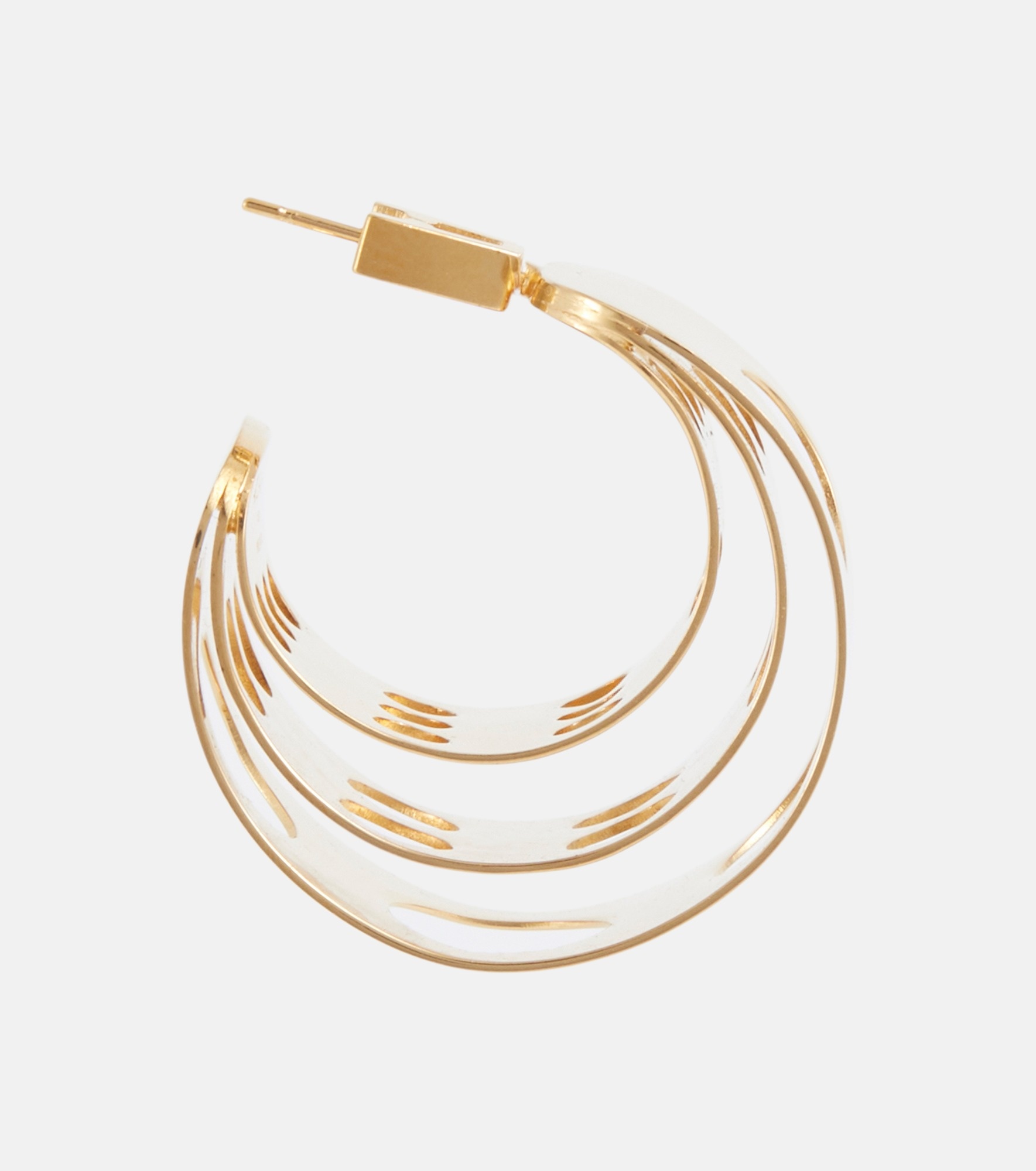 Cutout hoop earrings - 2