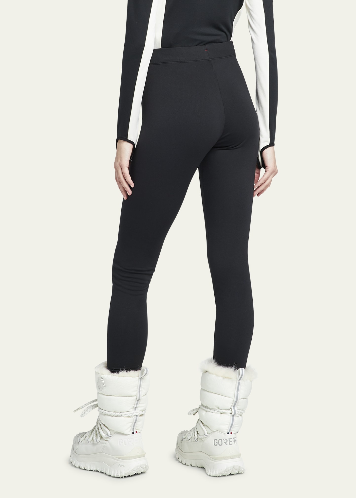 Fitted Leggings with Logo Detail - 3