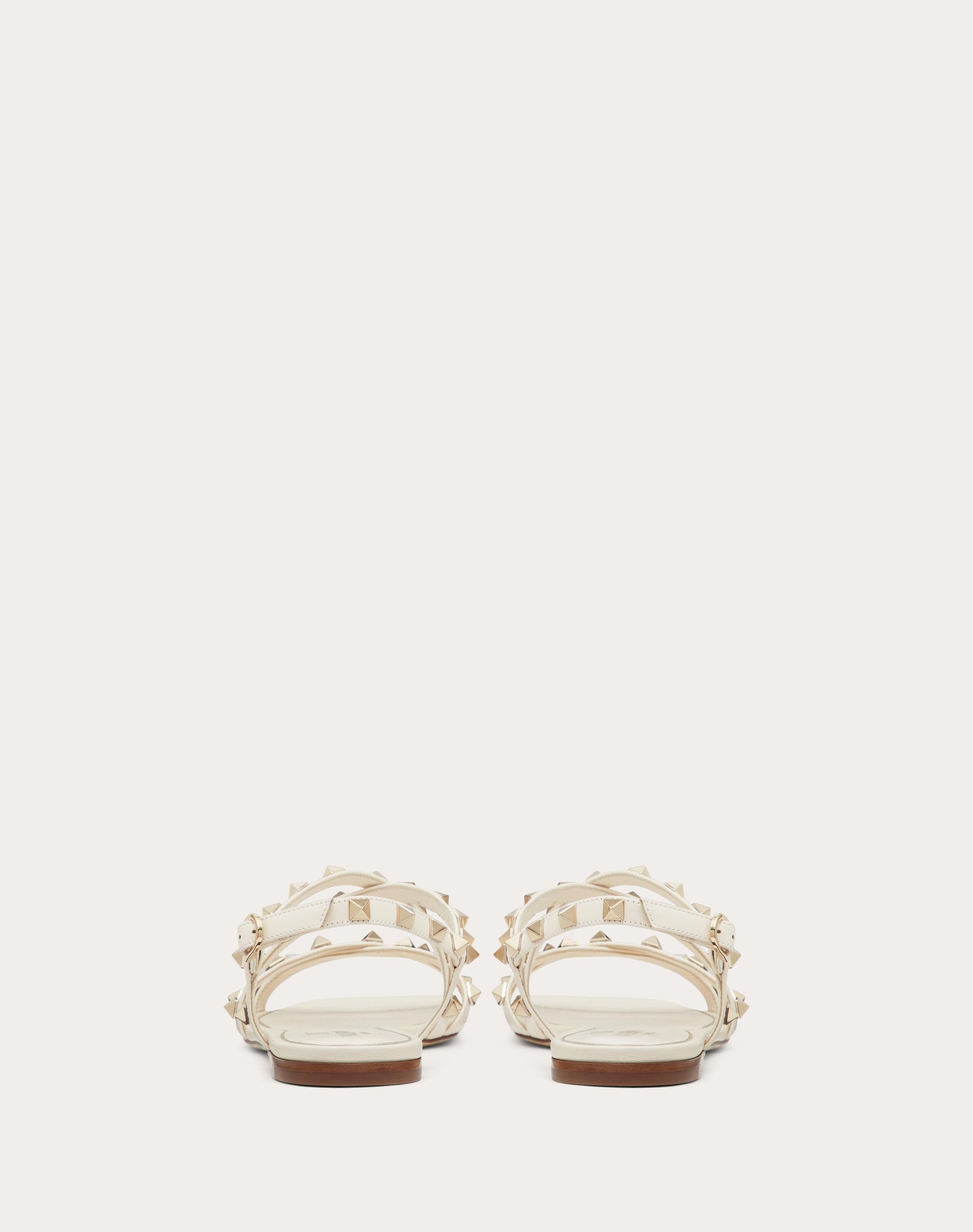 CALFSKIN ROCKSTUD SANDAL WITH STRAPS - 3