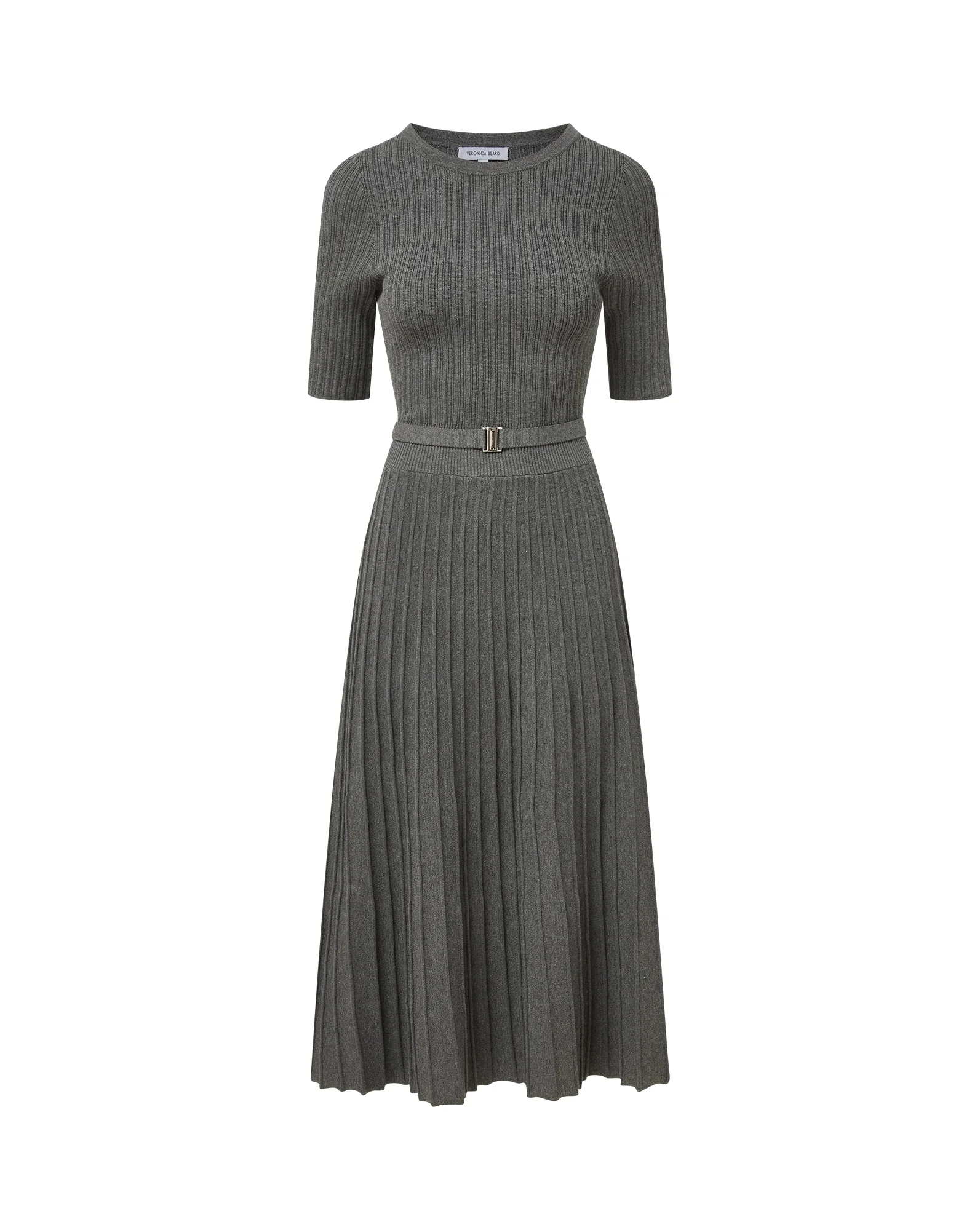 ELTHEA BELTED MIDI DRESS - 1