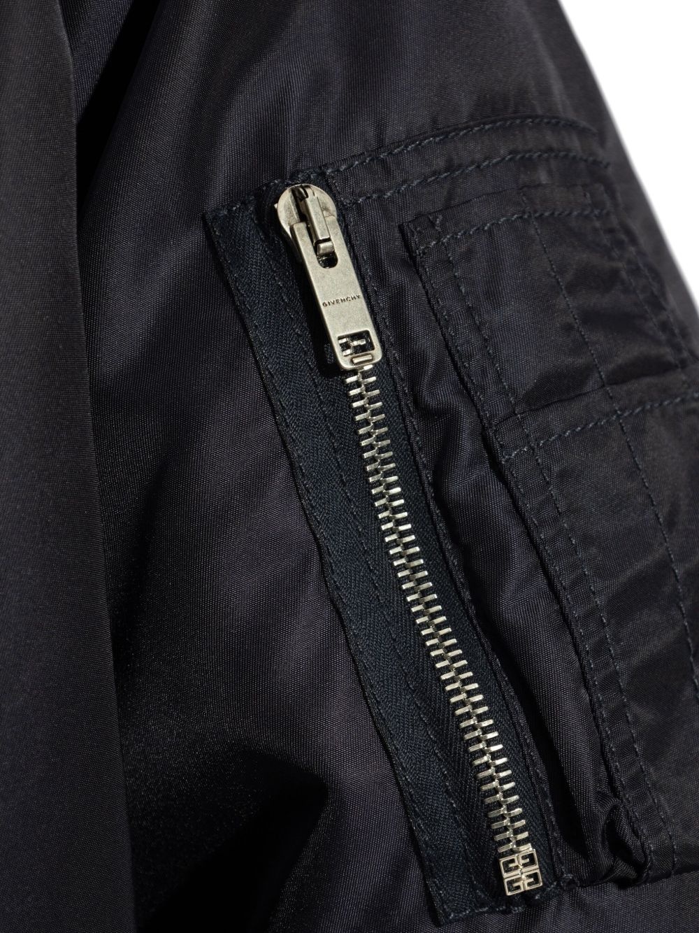 logo-embroidered bomber jacket - 6