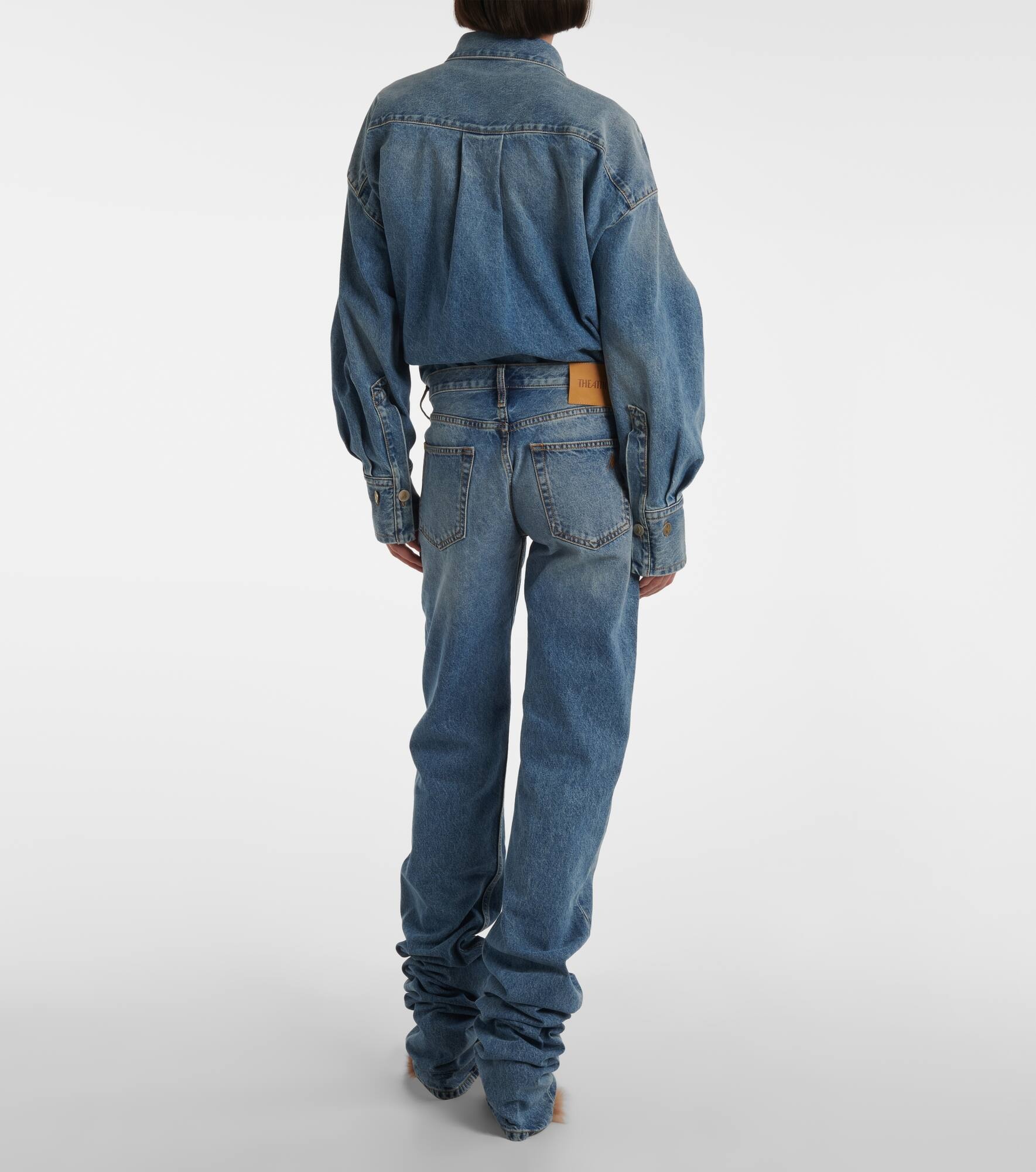 Mid-rise straight jeans - 3