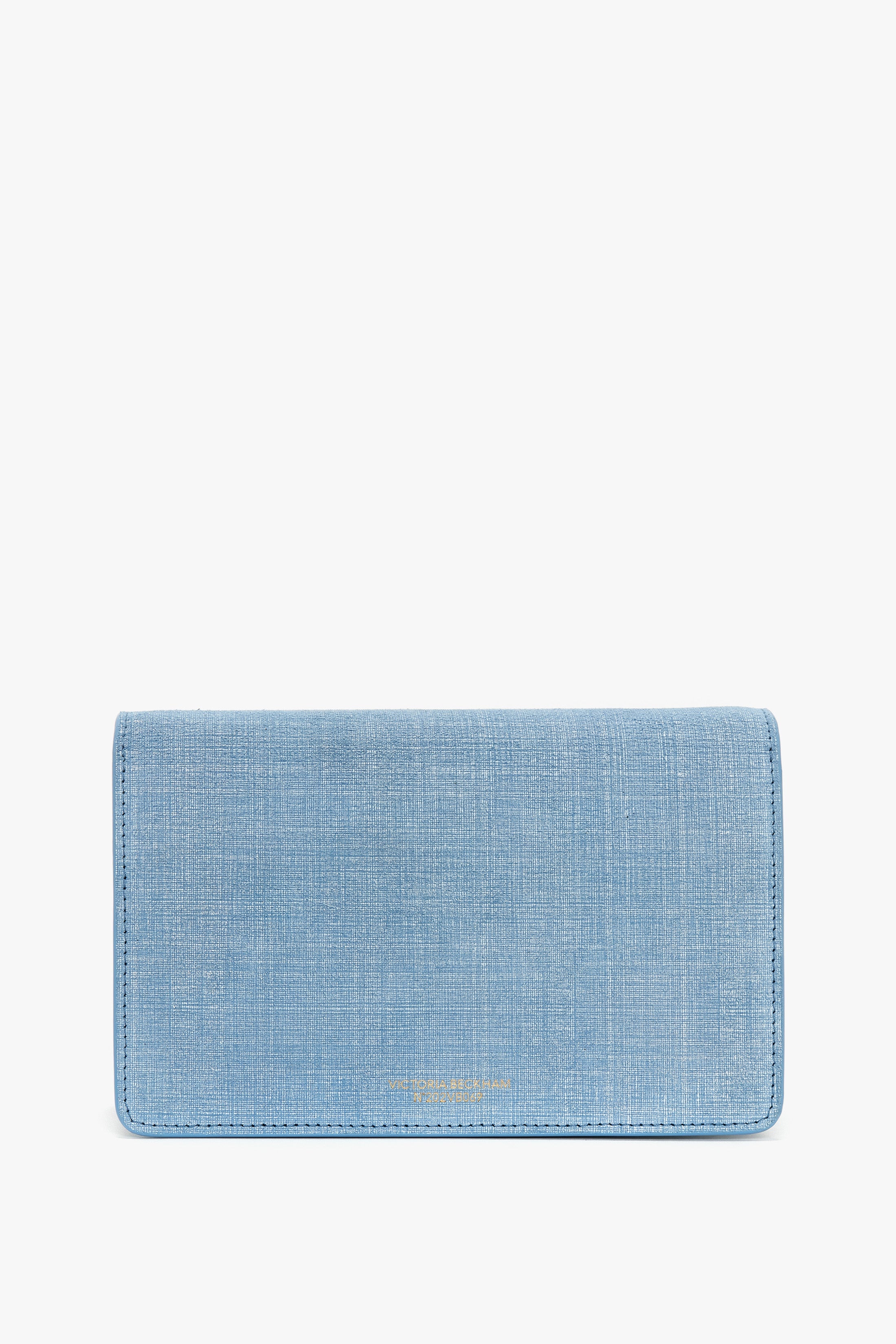 Mini Dorian Bag In Light Blue Chambray Effect Suede - 4