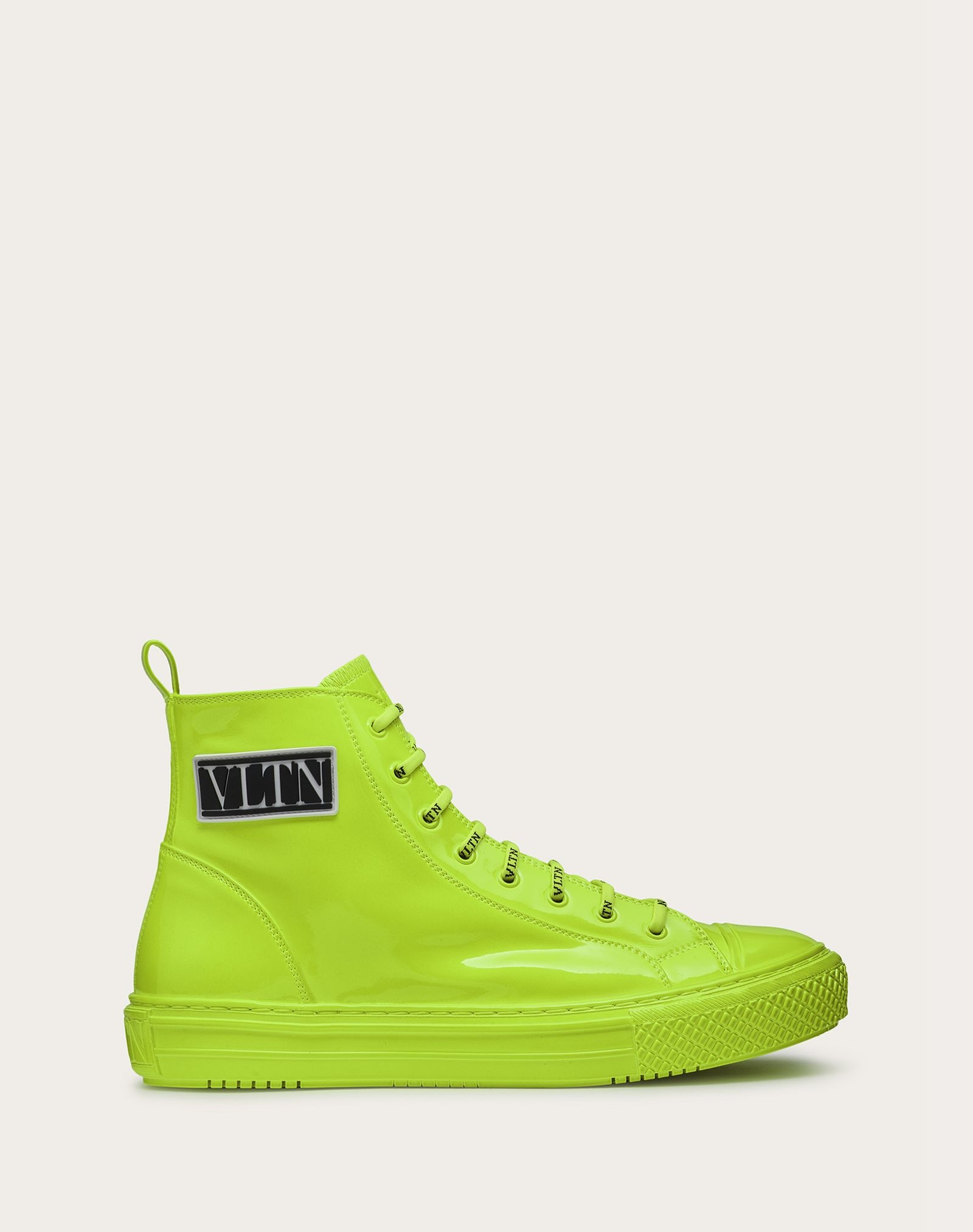 Giggies High-top Sneaker in Neon Patent Calfskin - 1